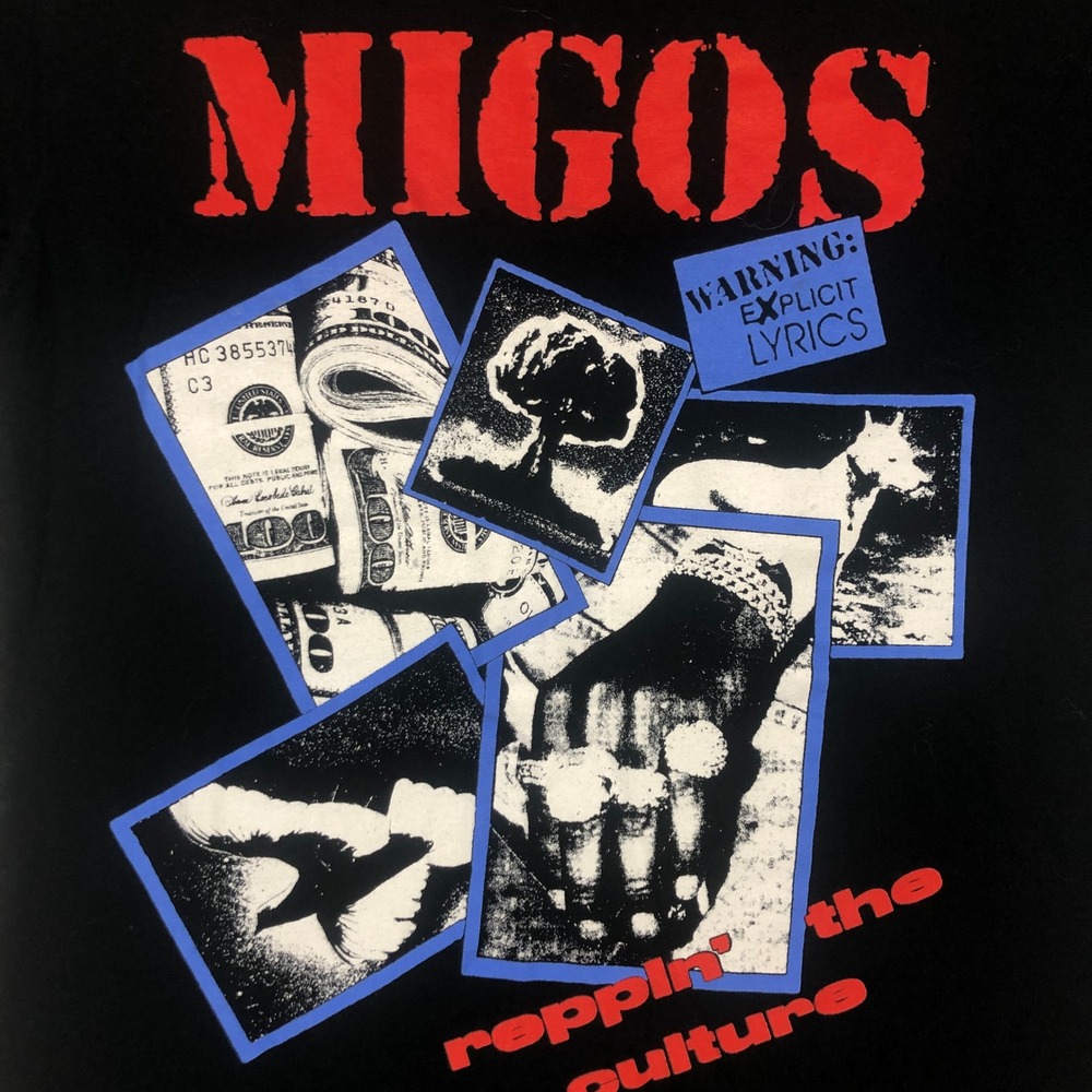 Migos Reppin the Culture Explicit Lyrics‎ Black Graphic T Shirt